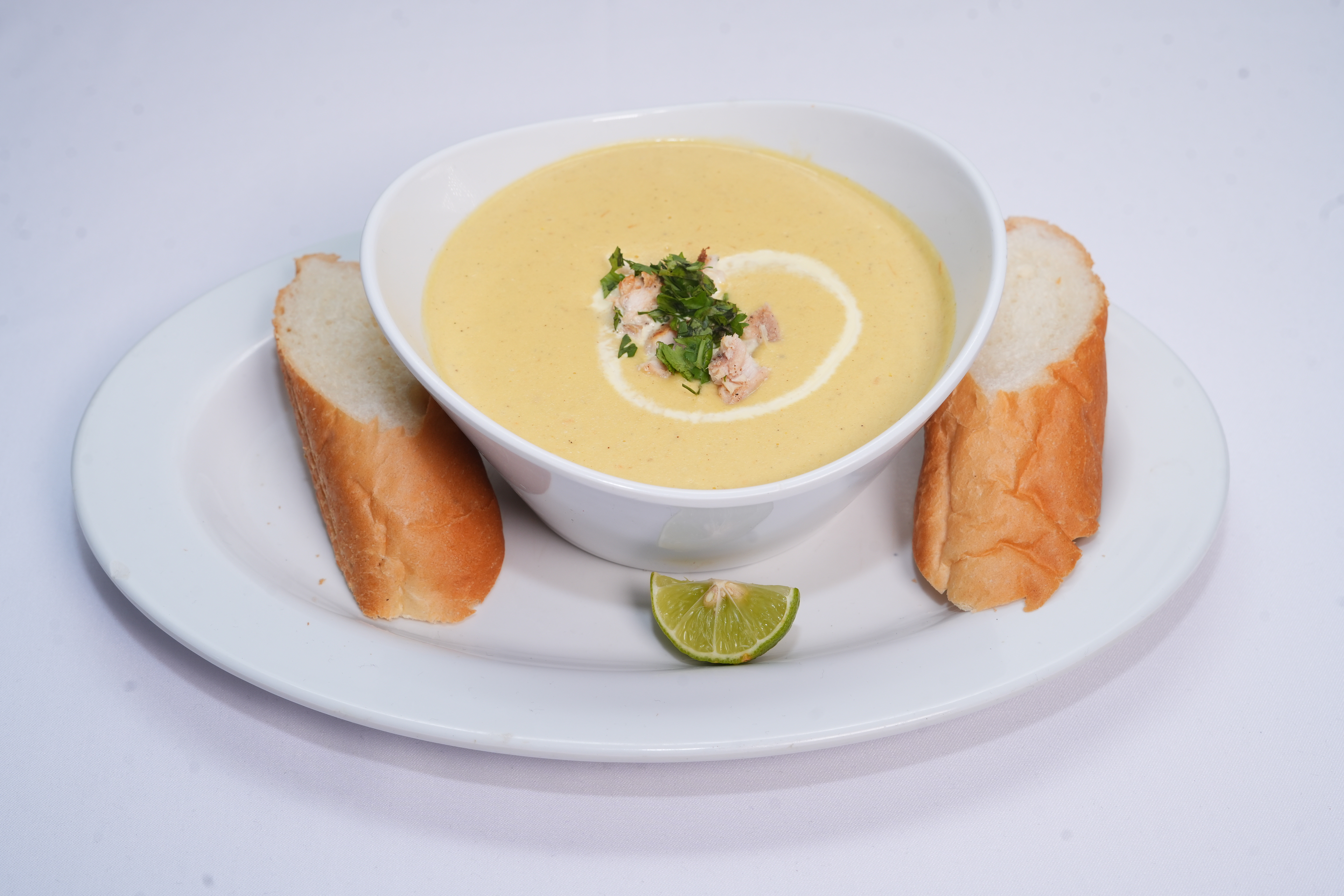Creamy fish soup 